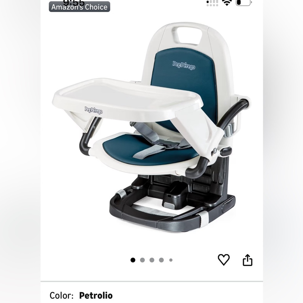 Peg Perego Rialto Booster Seat - Petrolio